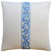 Ashoka Tape Slubby Ivory/Blue Pillow