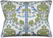 Birds & Cherries Green/Blue Pillow
