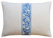 Ashoka Tape Slubby Ivory/Blue Pillow