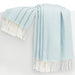 Baby Blue Italian Herringbone Throw