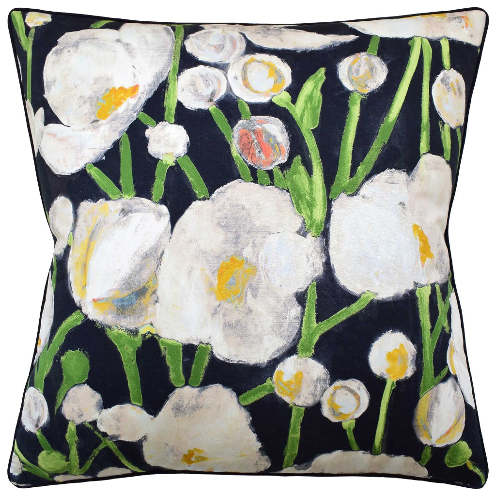 Tivoli Sky Black Pillow