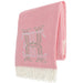Bubble Gum Herringbone Throw