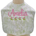 Bunny Toile Green Bib