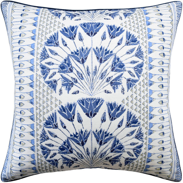 Cairo Blue and White Pillow