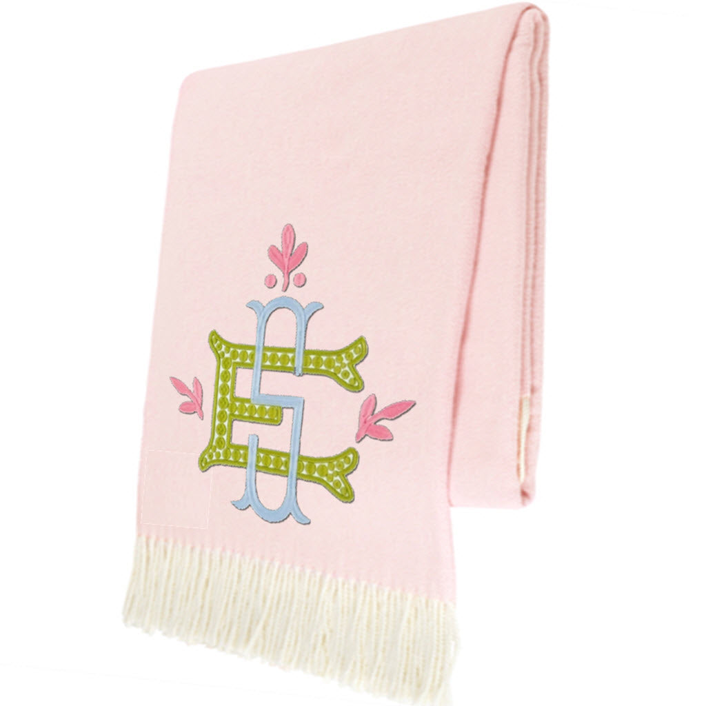Cherry Blossom Italian Herringbone Throw