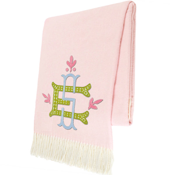 Cherry Blossom Italian Herringbone Throw