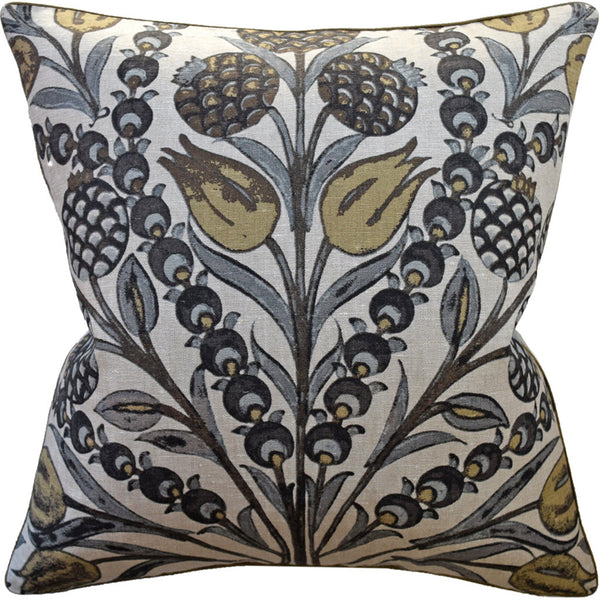 Cornelia Grey and Gold Pillow