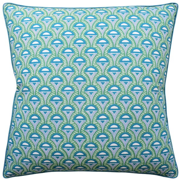 Abelino Green/Peacock Pillow