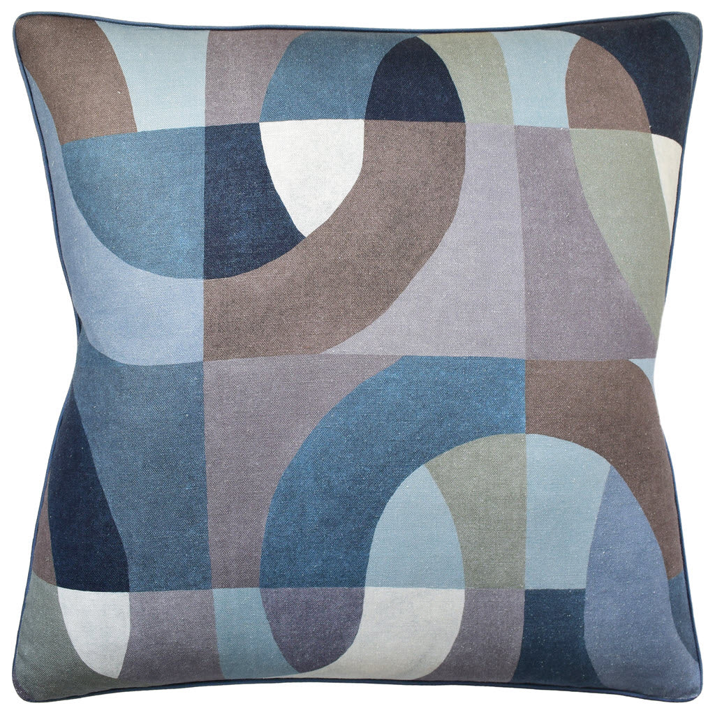 Colonnade Indigo Pillow