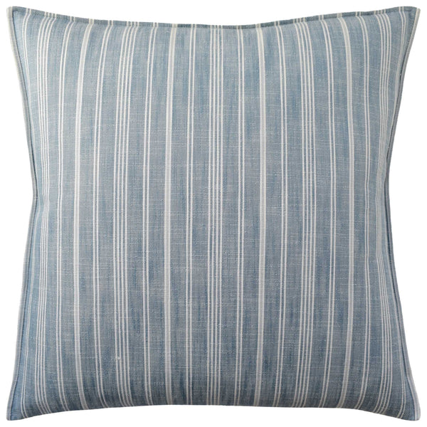 Lucy Stripe Indigo Blue Pillow