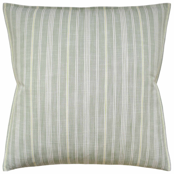 Lucy Stripe Leaf Green Pillow