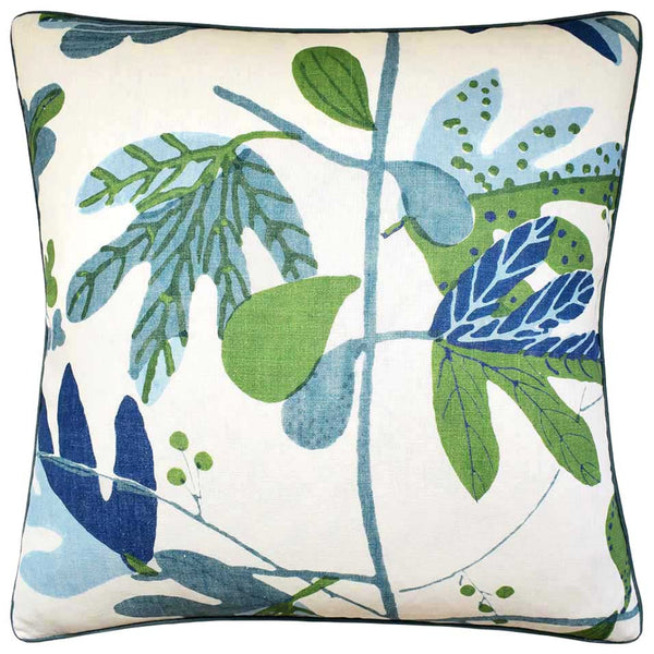 Matisse Leaf Blue and Green Pillow