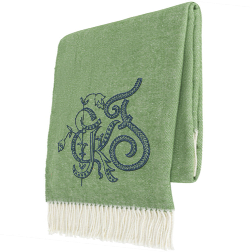 Meadow Herringbone Throw