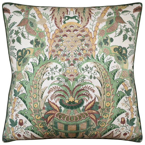Narbeth Natural/Green Pillow