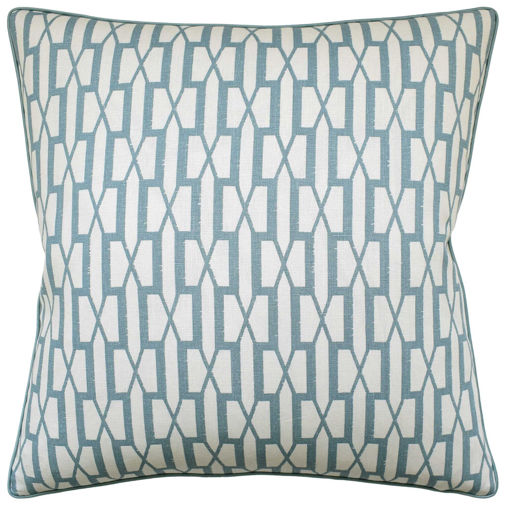 Belvedere Peacock Blue Pillow