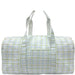 Green and Blue Plaid Duffel Bag