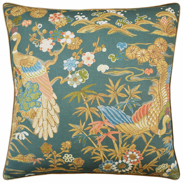 Sakura Green Pillow