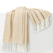 Sand Italian Herringbone Throw