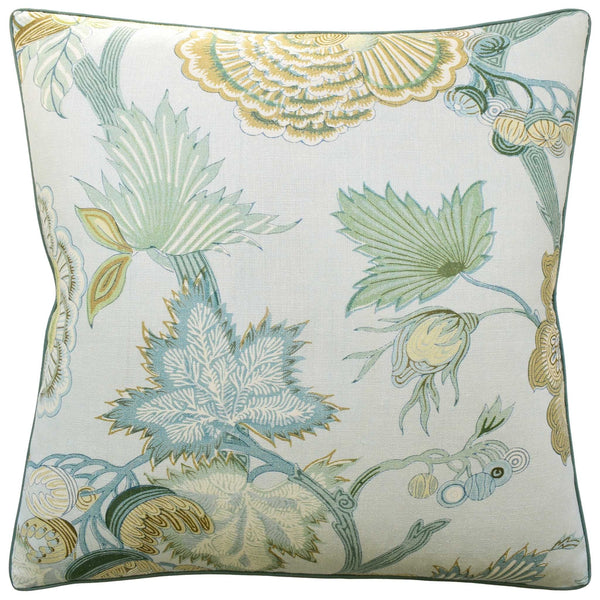 Indienne Jacobean Seaglass/Gold Pillow