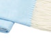 Sky Blue Italian Herringbone Throw