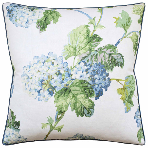 Sussex Hydrangea Blue and Green Pillow