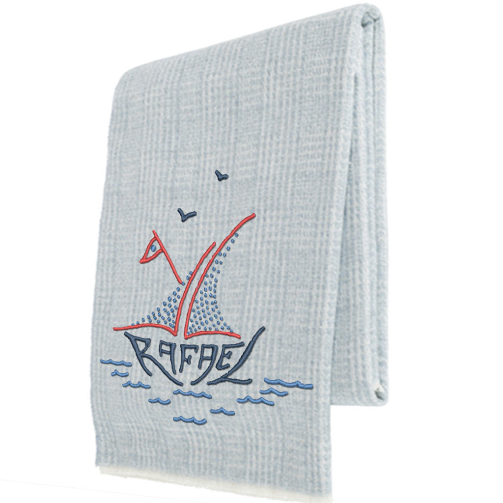 Crystal Blue Sutton Throw