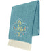 Teal Italian Herringbone Throw