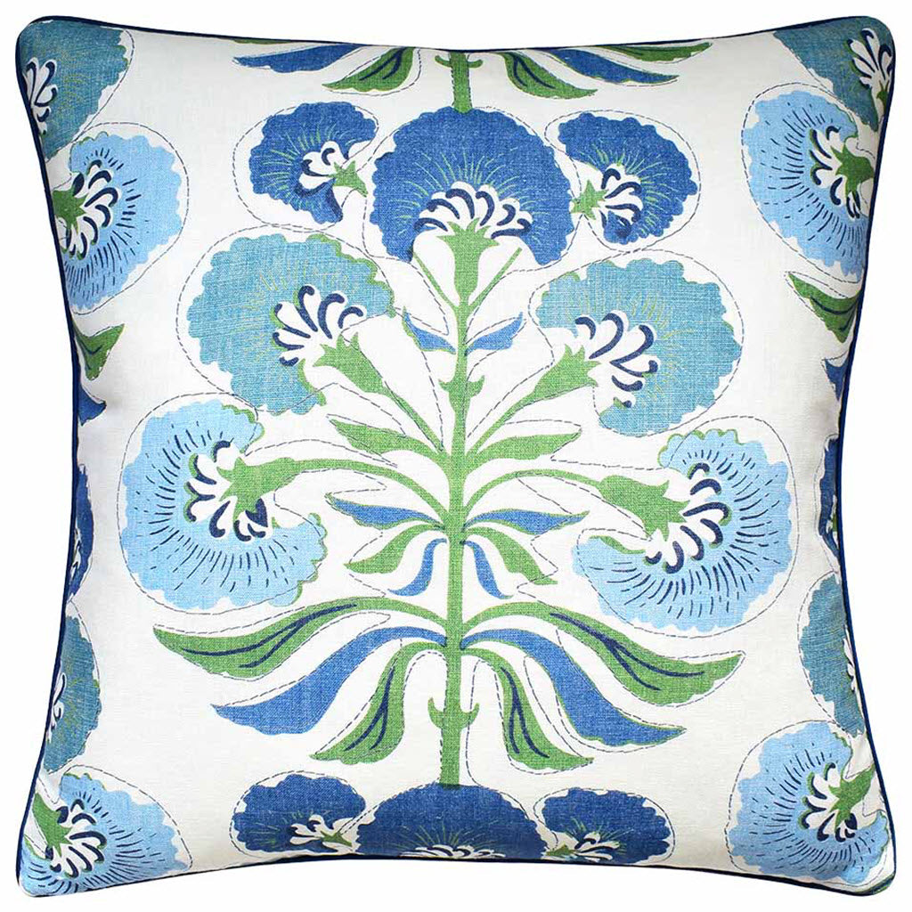 Tybee Tree Green/Blue Pillow