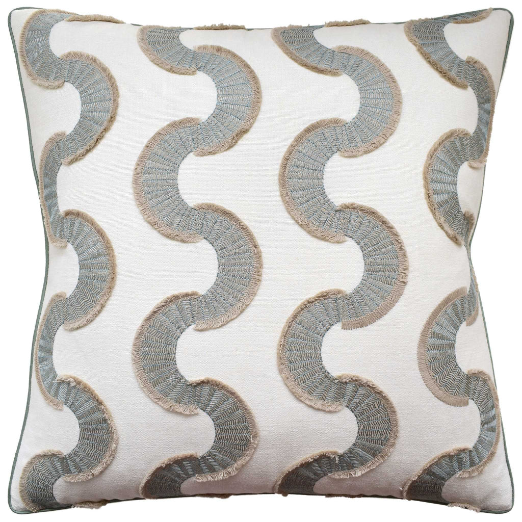Snake Stitch Verdant Oasis Pillow