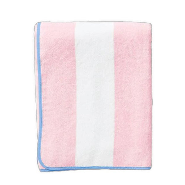 Weezie Pink Stripe Beach Towel