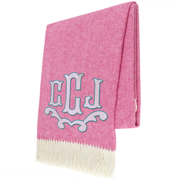 Wild Orchid Italian Herringbone Throw