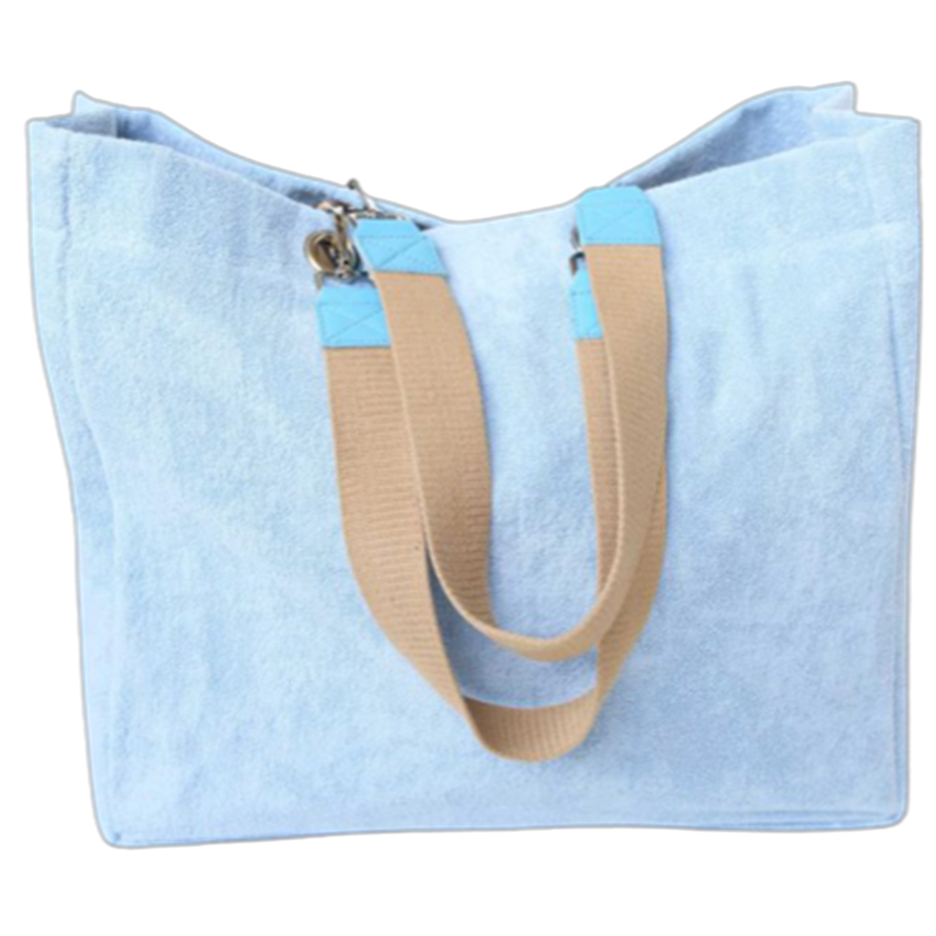 Light Blue Terry Tote