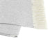 Light Gray Italian Herringbone Throw