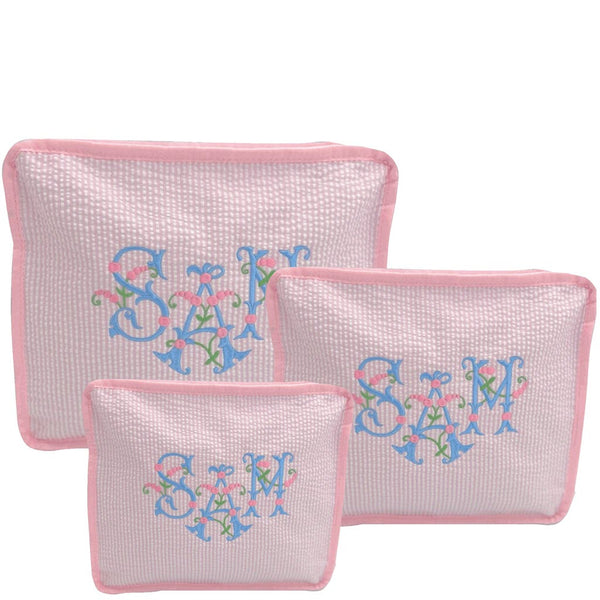 Pink Seersucker Stacking Set (sold out)