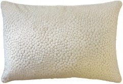 Polka Dot Plush Natural Pillow