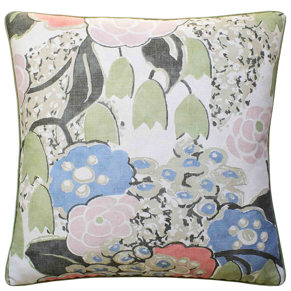 Laura Blush/Green Pillow