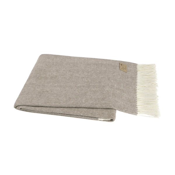 Barnwood Italian Herringbone Throw