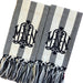 Briscola Black and Ivory Stripe Guest Towel