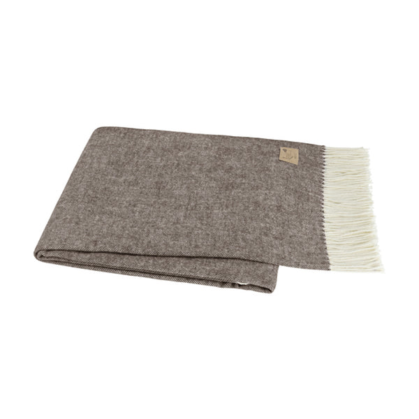 Chestnut Italian Herringbone Throw