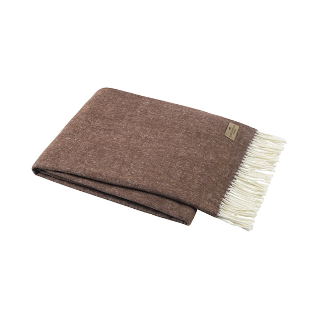 Chocolate Italian Herringbone Throw