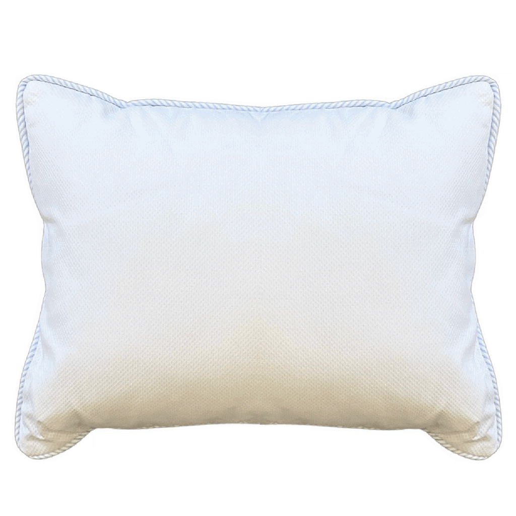 Blue Seersucker Stripe Pillow