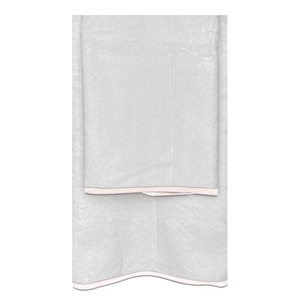 White Piped Bath Towel Collection