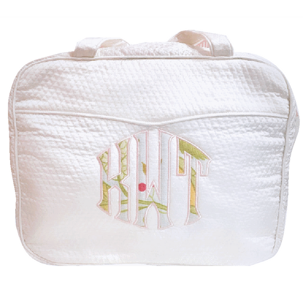 White Weekender Cosmetic Bag