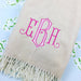 Soft Linen Italian Herringbone Throw