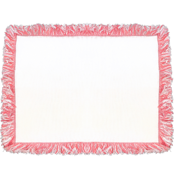 Raspberry Fringe Placemats