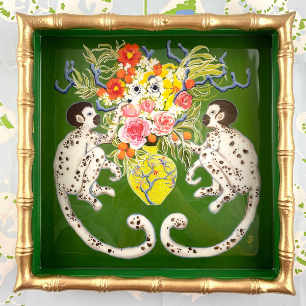Paige Gemmel Monkeying Around Tray 12" x 12"