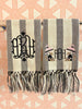 Briscola Black and Ivory Stripe Guest Towel