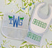 Blue Gingham Laminated Bib