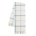 Blue Denim and Baby Blue Tattersall Plaid Throw