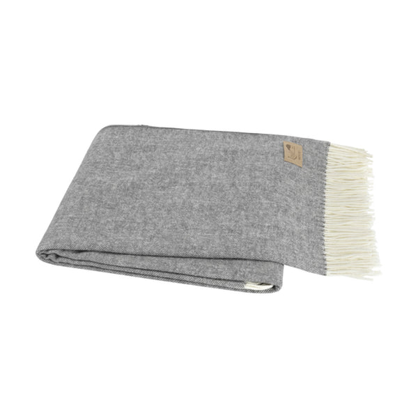Charcoal Italian Herringbone Throw